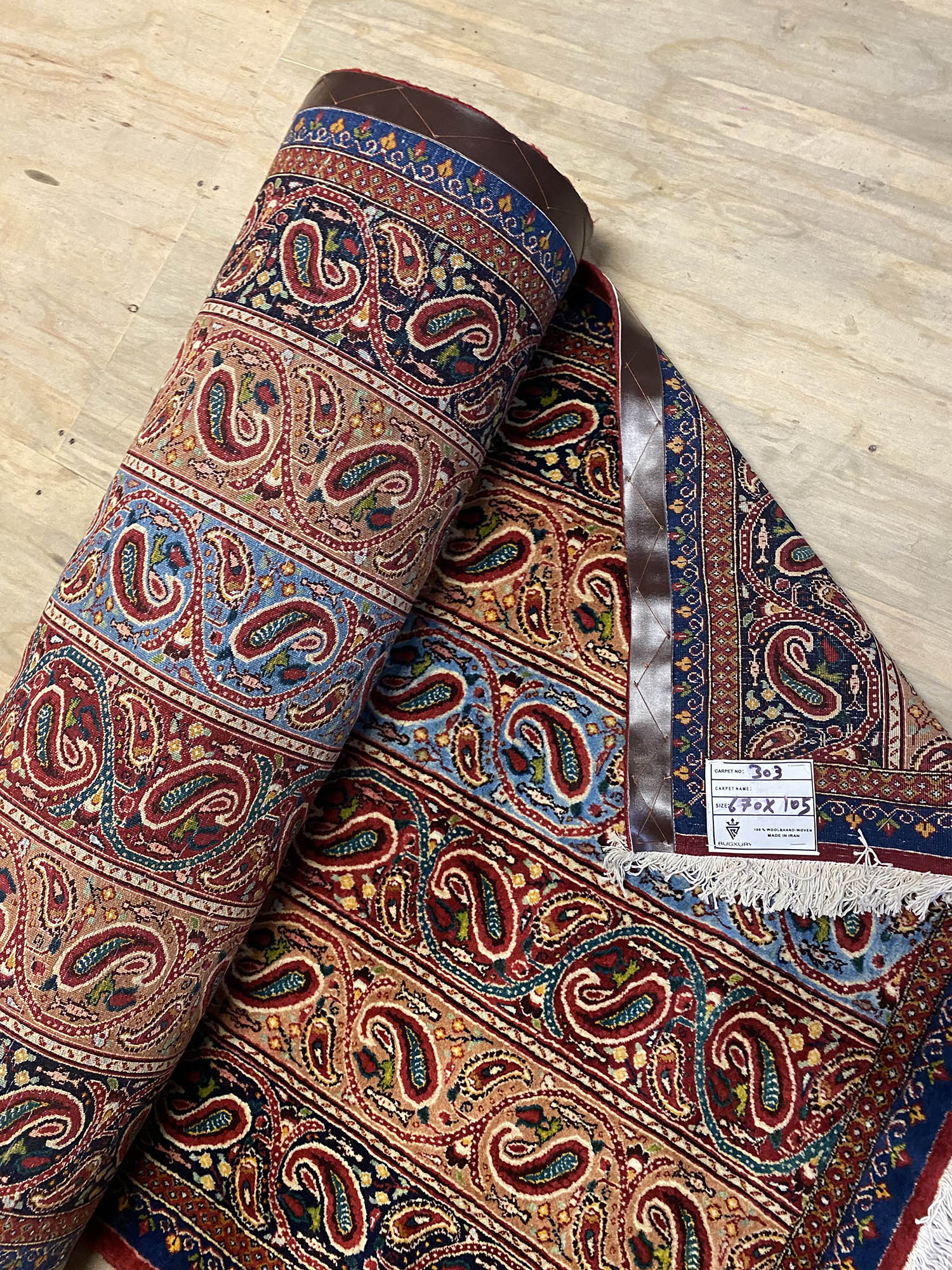6.7 Antique Signed Mood Persian Runner (90 years old) - Image 11