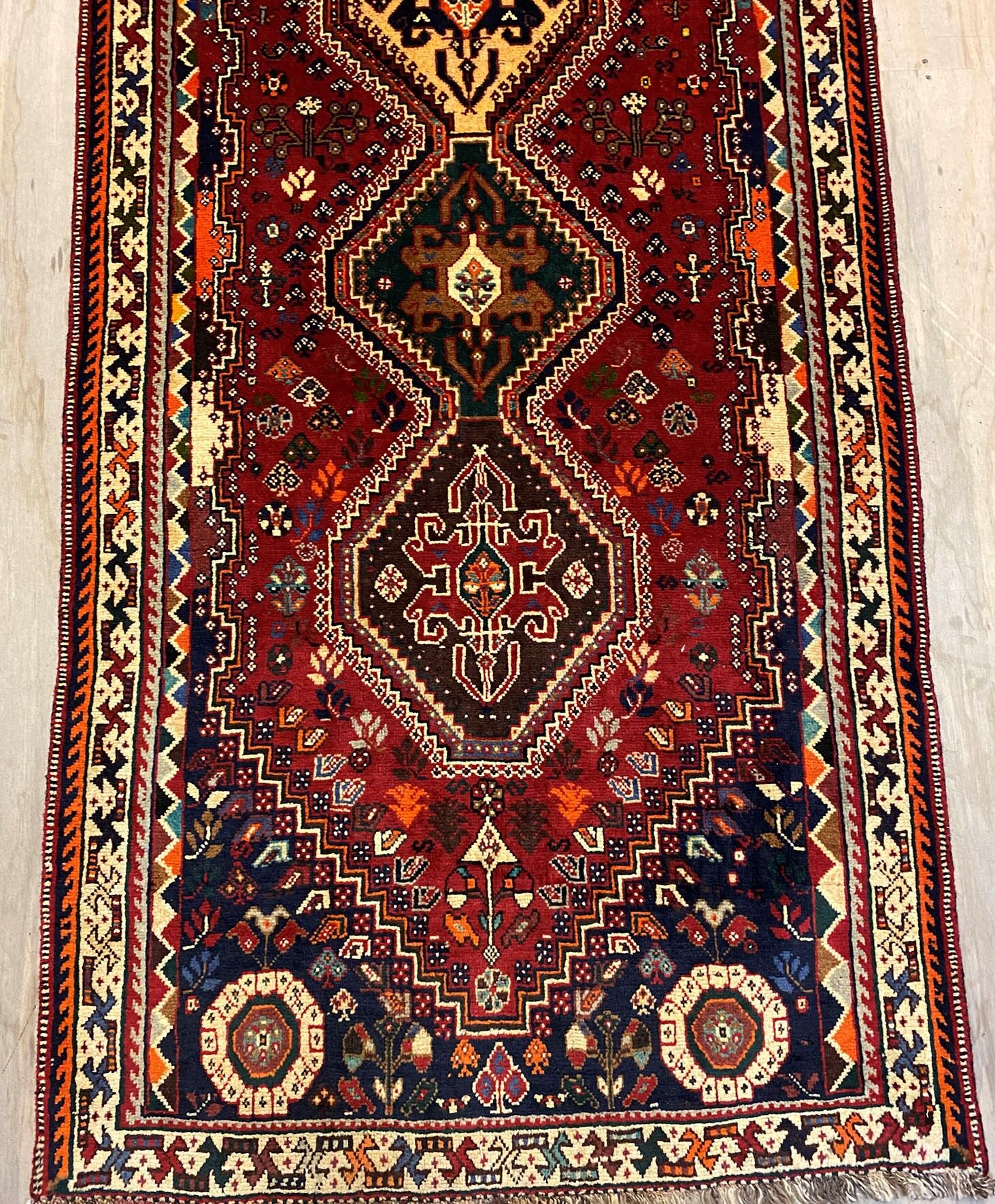 3M Qashghai Shiraz Persian Runner - Image 8
