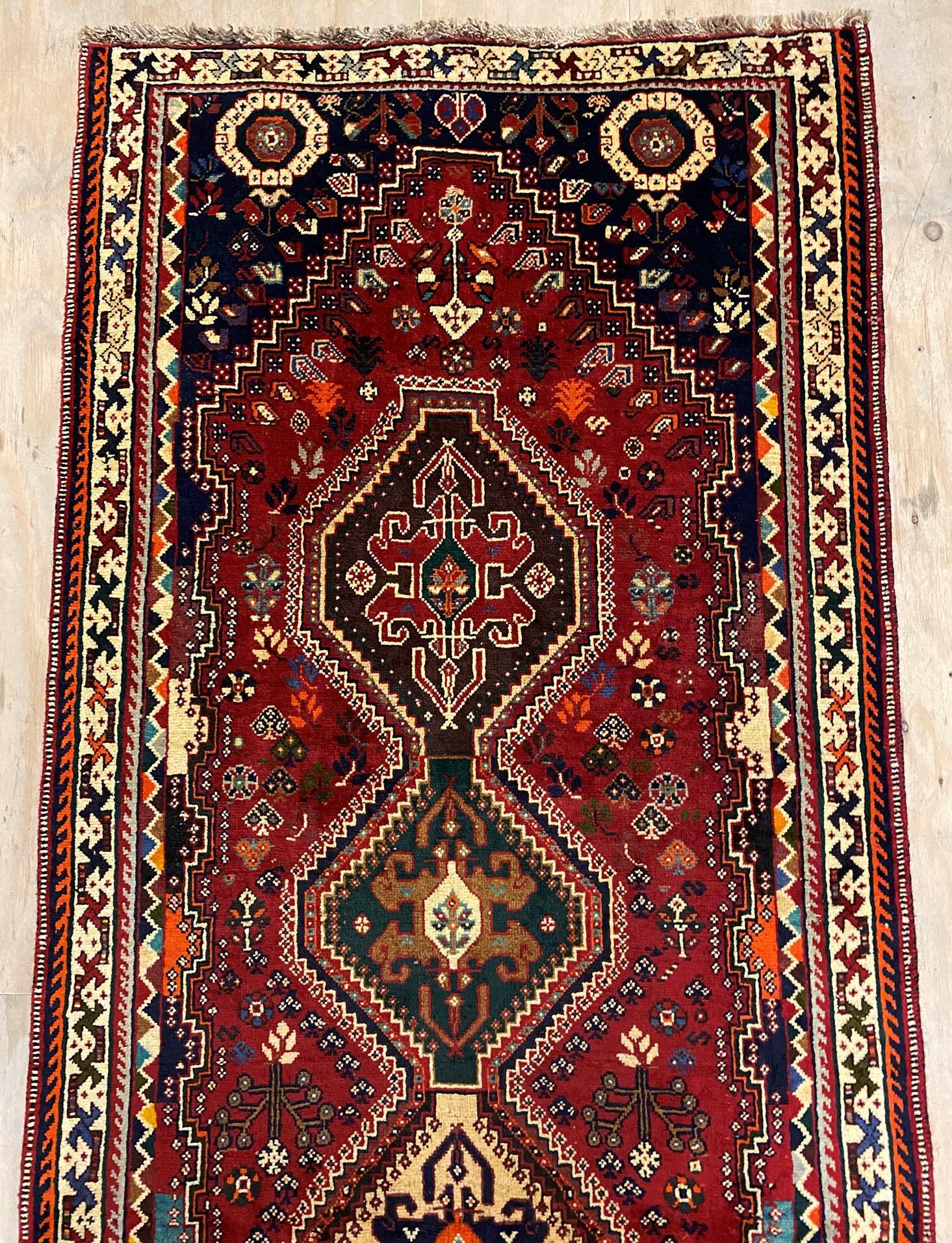 3M Qashghai Shiraz Persian Runner - Image 10