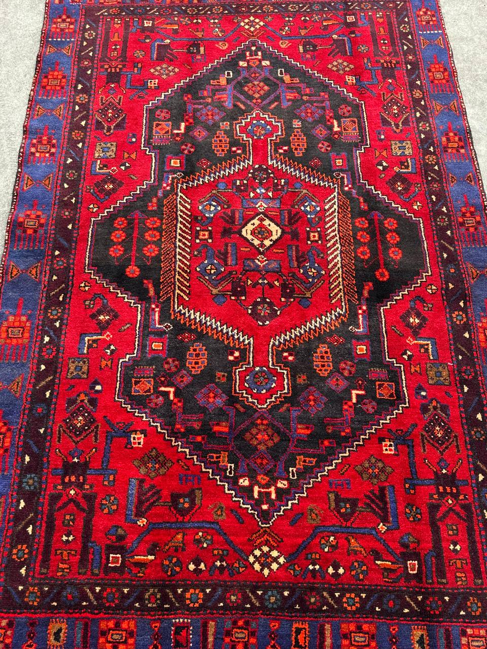 2.1x1.4M Hamedan Persian Rug - Image 2