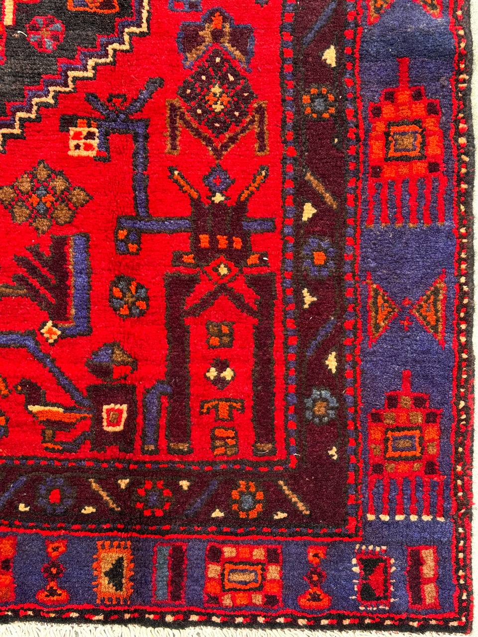 2.1x1.4M Hamedan Persian Rug - Image 4