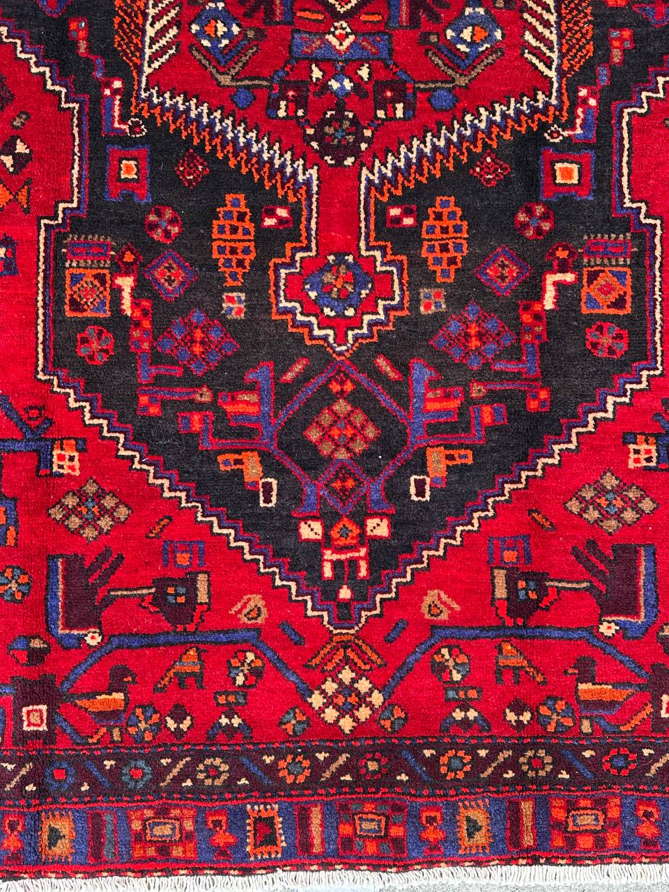 2.1x1.4M Hamedan Persian Rug - Image 5