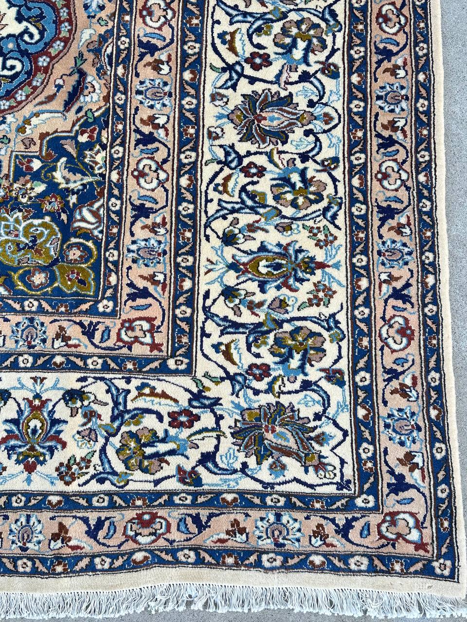 4x3M Silkinlaid Persian Rug Nain (9La) - Image 4