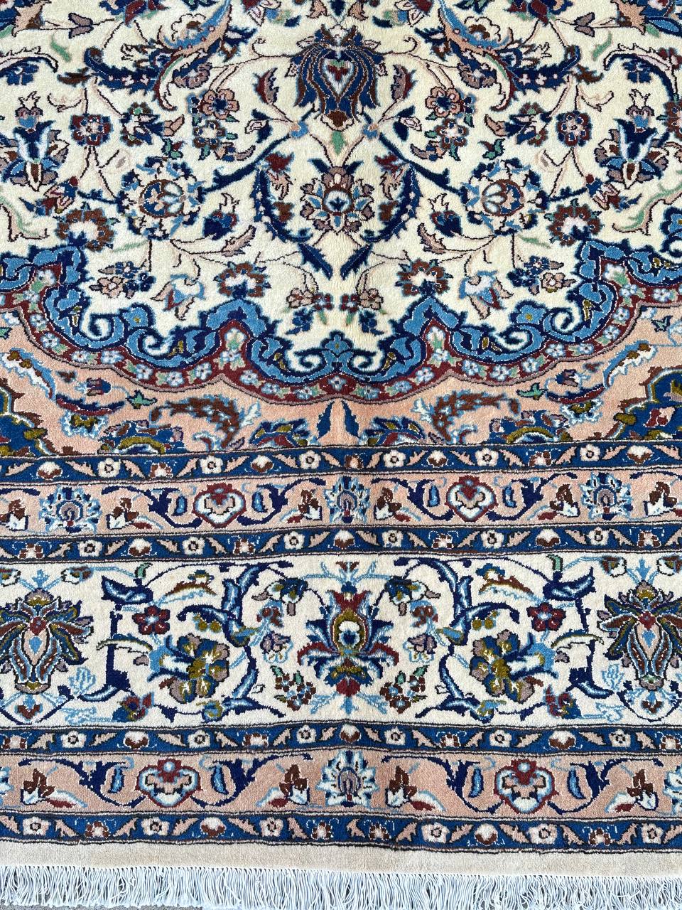 4x3M Silkinlaid Persian Rug Nain (9La) - Image 6
