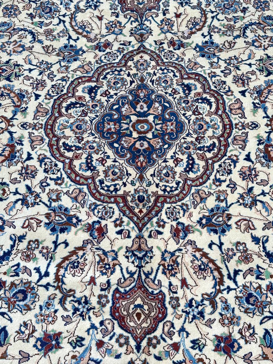 4x3M Silkinlaid Persian Rug Nain (9La) - Image 3