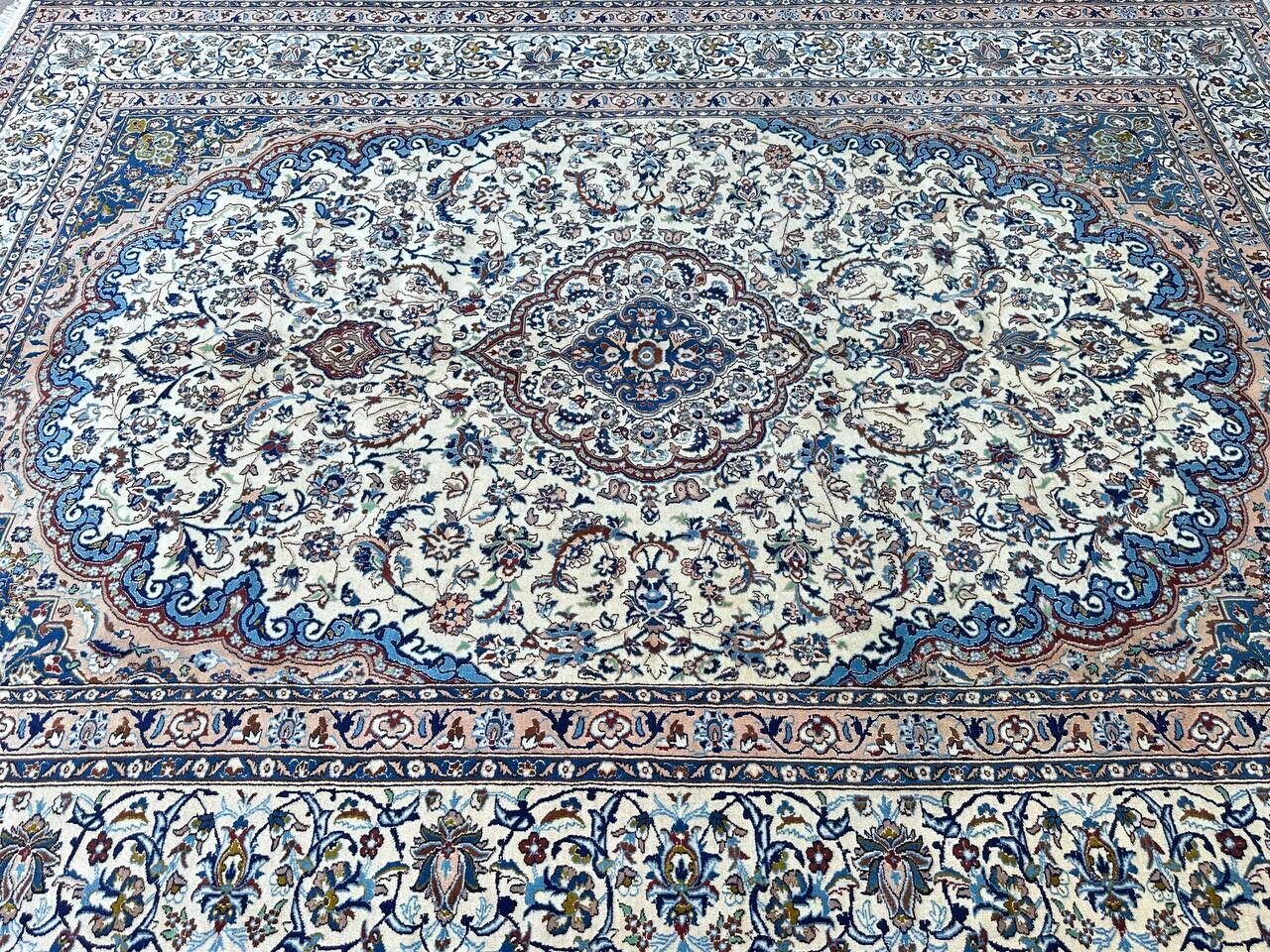 4x3M Silkinlaid Persian Rug Nain (9La) - Image 7
