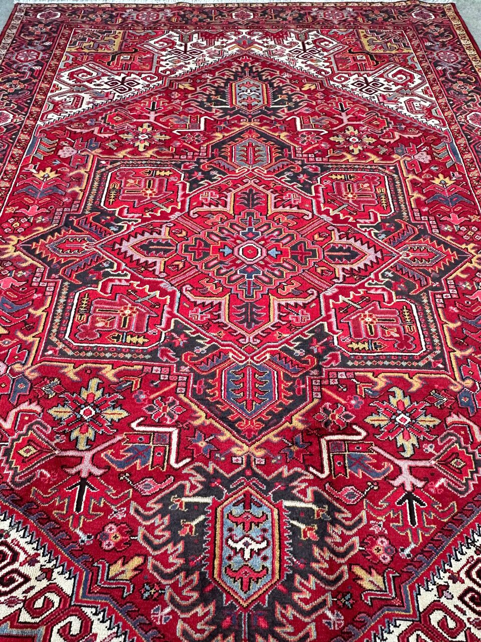 3.5x2.5M Fine Heriz Persian Rug - Image 3