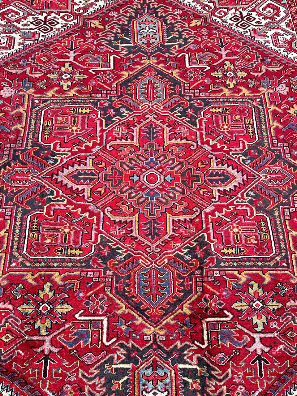 3.5x2.5M Fine Heriz Persian Rug - Image 7