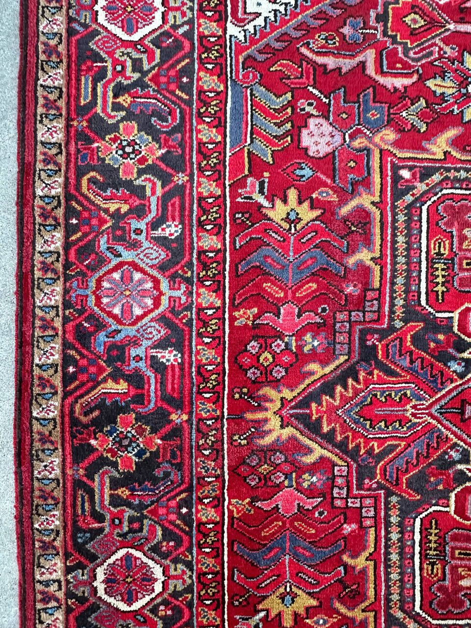 3.5x2.5M Fine Heriz Persian Rug - Image 8