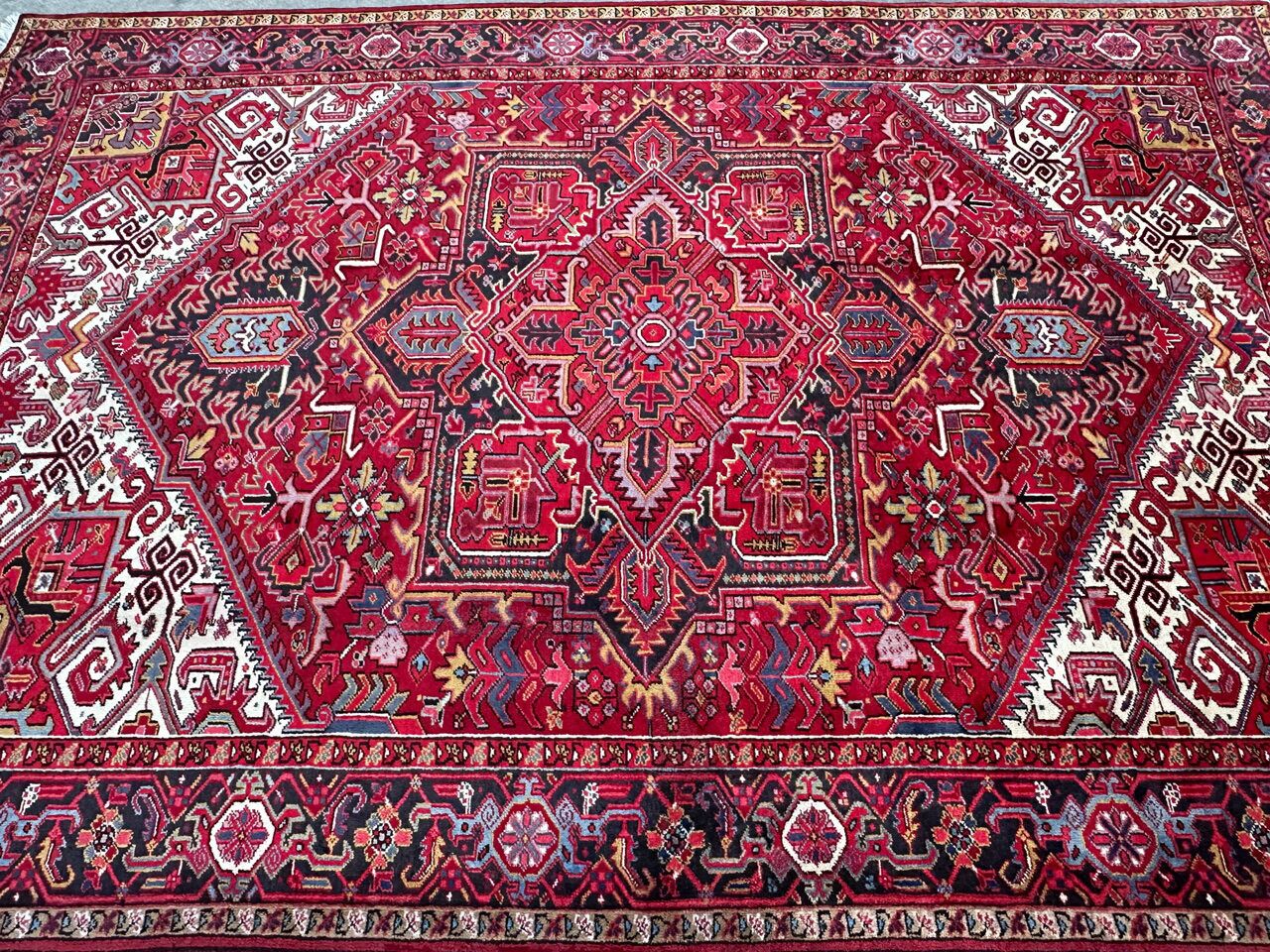 3.5x2.5M Fine Heriz Persian Rug - Image 10