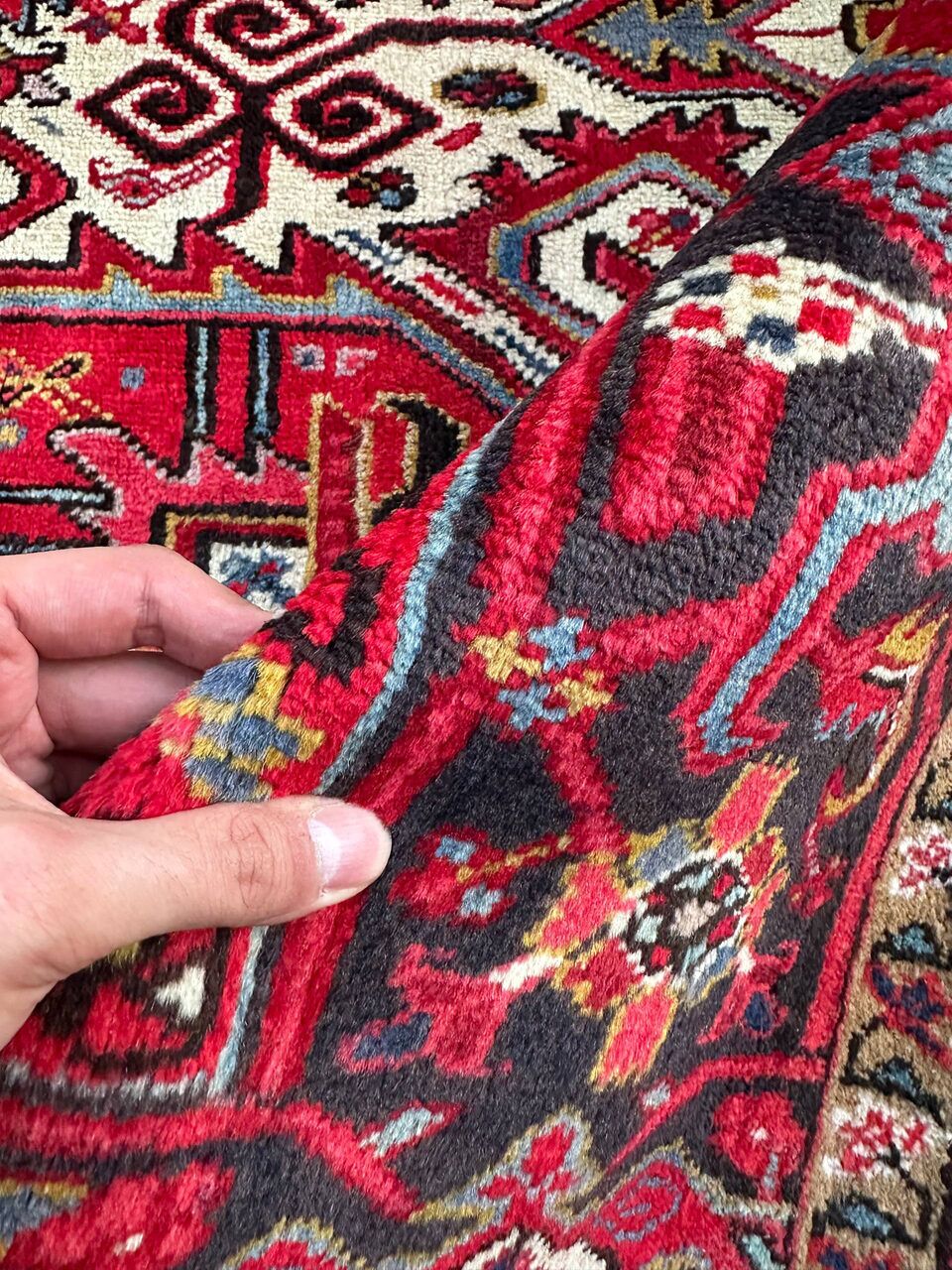 3.5x2.5M Fine Heriz Persian Rug - Image 11