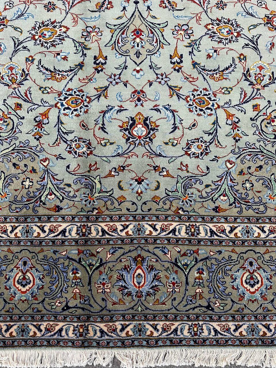 4x3M Fine Pistachio Tone Persian Kashan - Image 6
