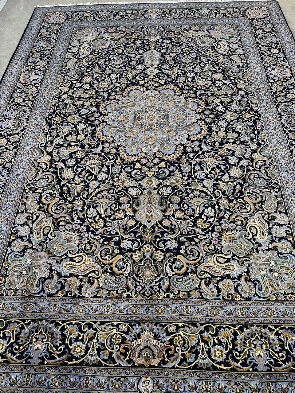 4x3M Fine Signed Persian Kashan Rug - Image 2