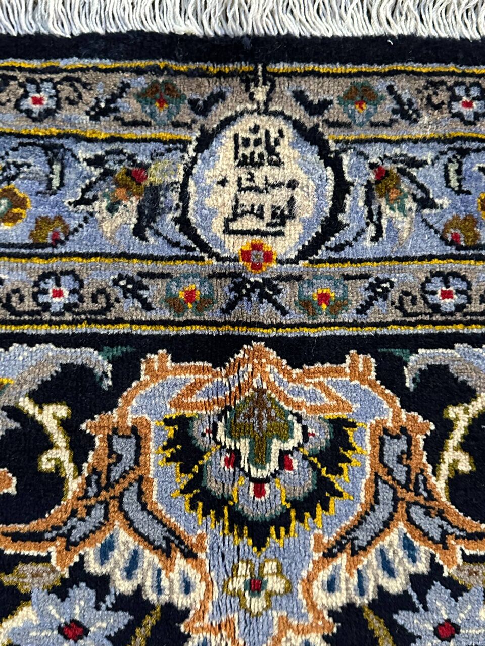 4x3M Fine Signed Persian Kashan Rug - Image 3