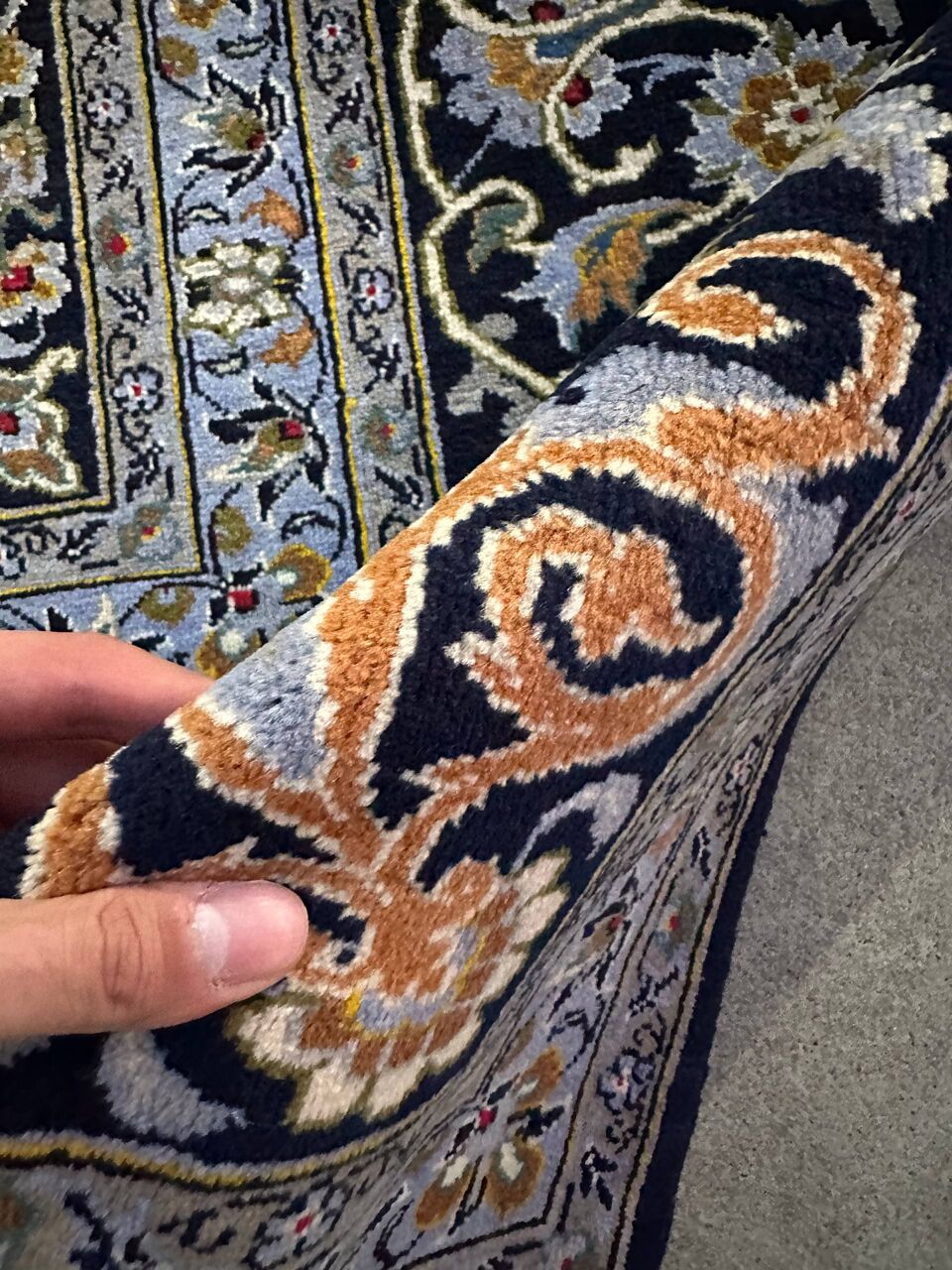 4x3M Fine Signed Persian Kashan Rug - Image 11