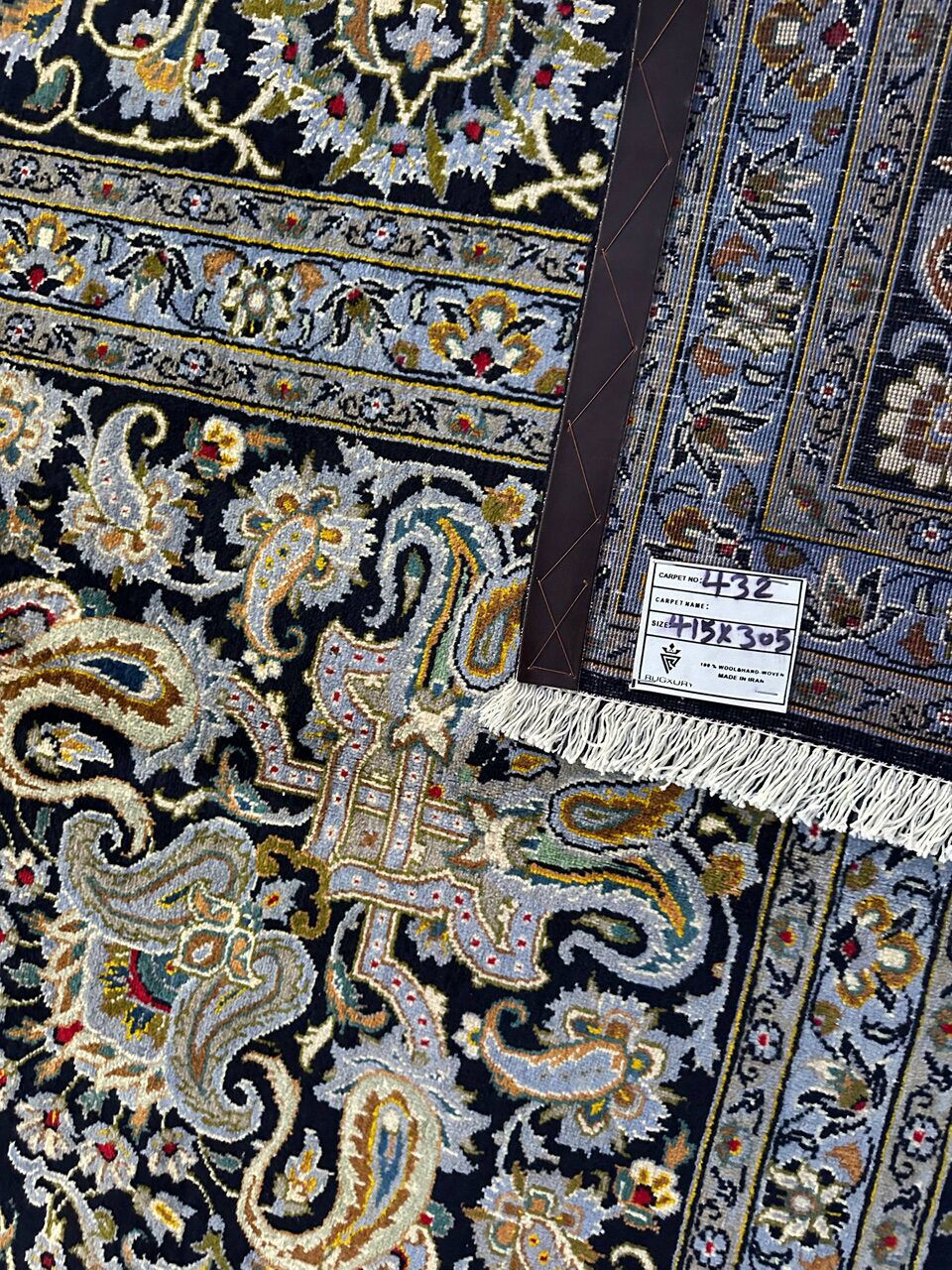 4x3M Fine Signed Persian Kashan Rug - Image 12