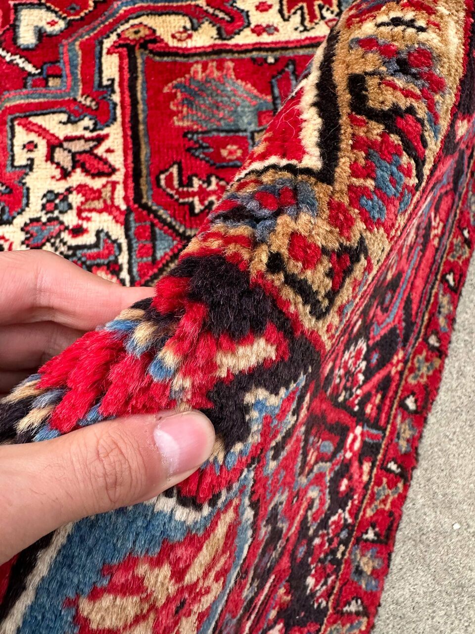 3.3x2.5M Fine Heriz Persian Rug - Image 9