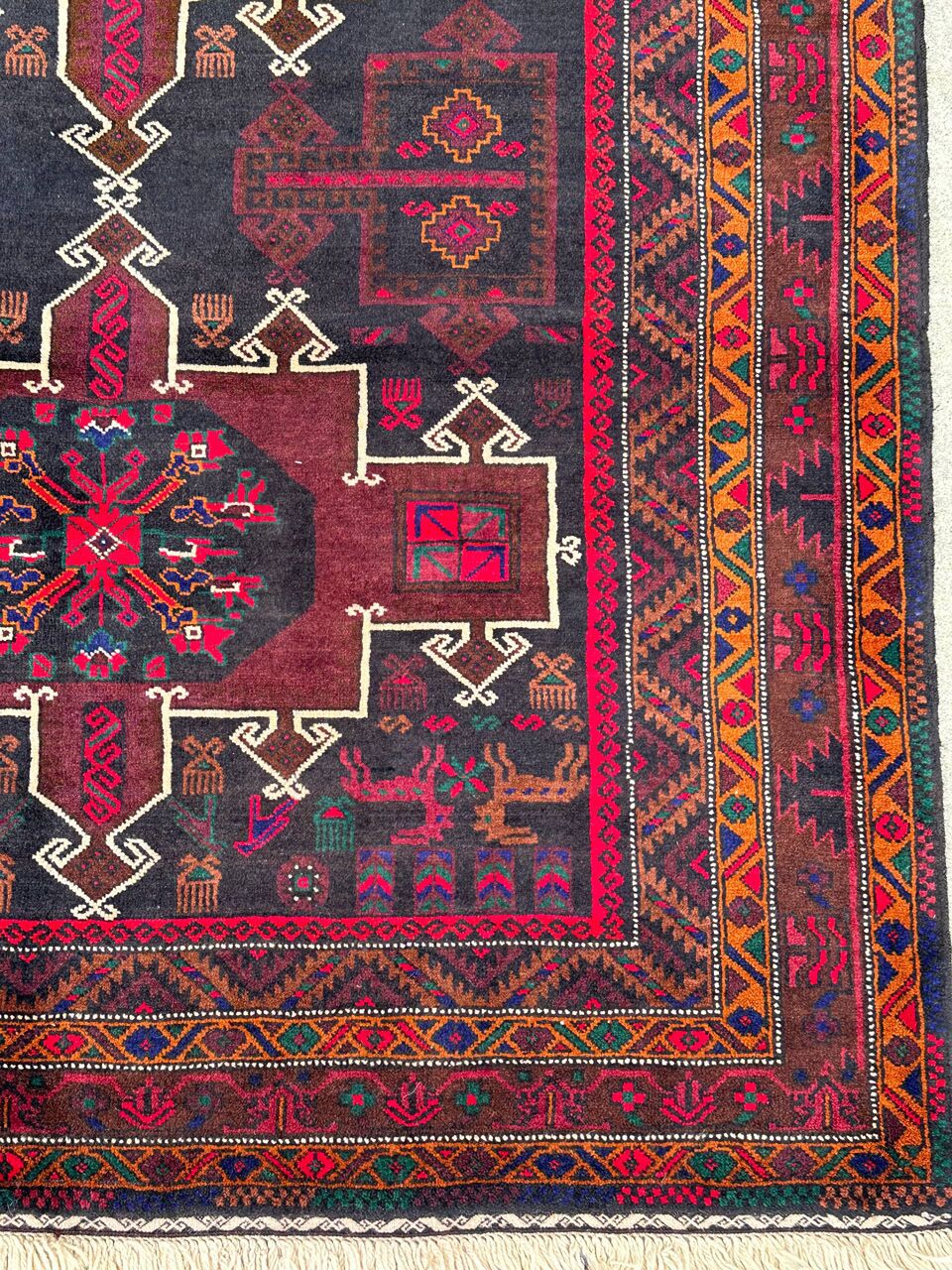 2.1x1.2M Kurdi Quchan Rug - Image 5