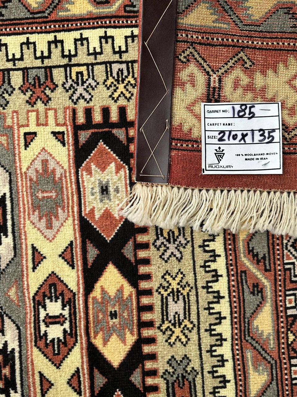 2.1x1.3M Persian Quchan Nomadic Rug - Image 7