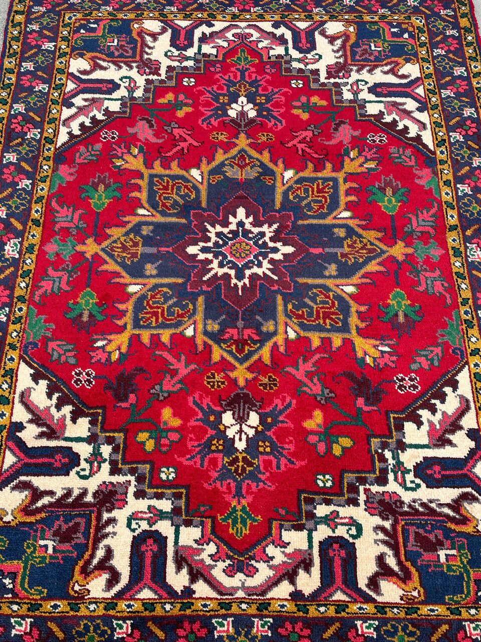 1.5x1M Rare Heriz Persian Rug - Image 4