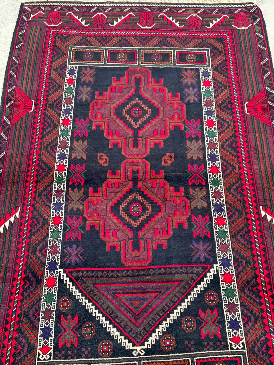 1.6x0.9M Persian Balouchi Nomadic Rug