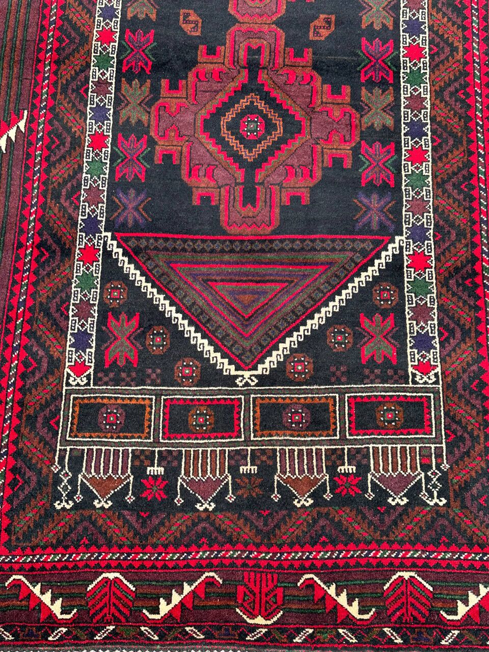 1.6x0.9M Persian Balouchi Nomadic Rug - Image 4