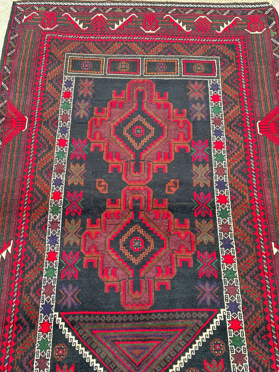 1.6x0.9M Persian Balouchi Nomadic Rug - Image 6