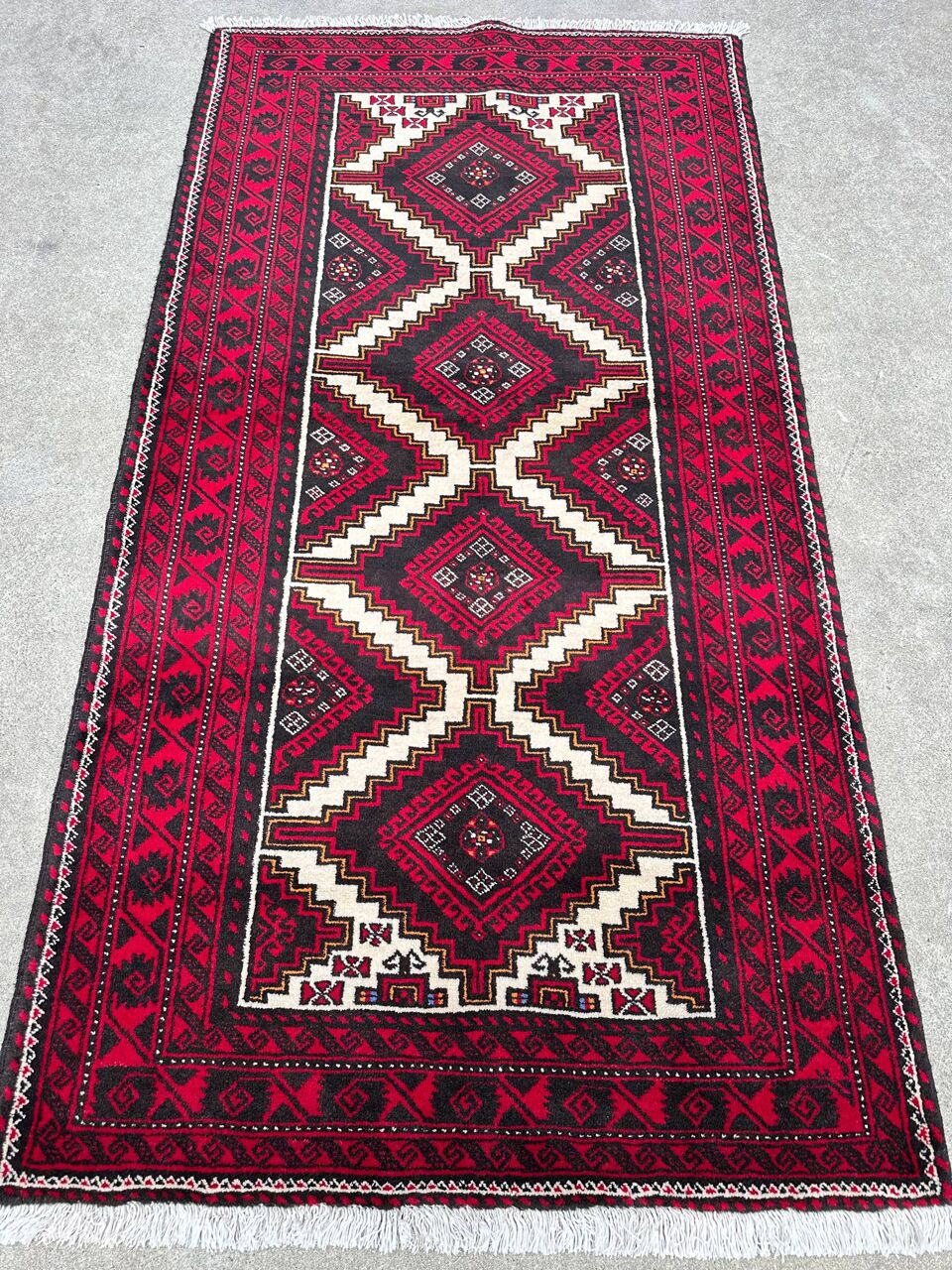 2x1M Persian Balouchi Nomadic Rug - Image 2