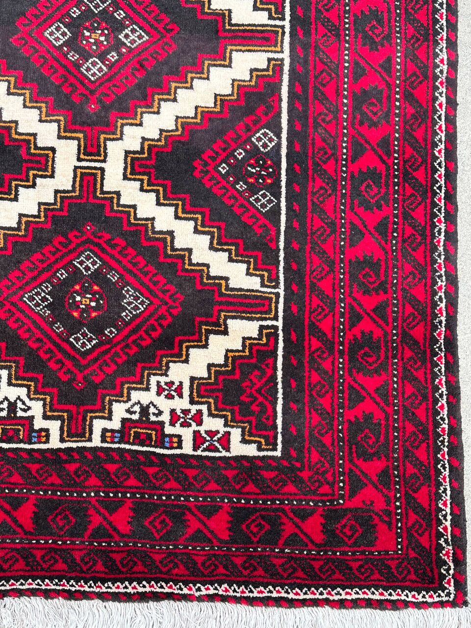 2x1M Persian Balouchi Nomadic Rug - Image 3