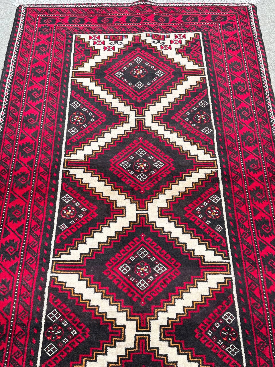 2x1M Persian Balouchi Nomadic Rug