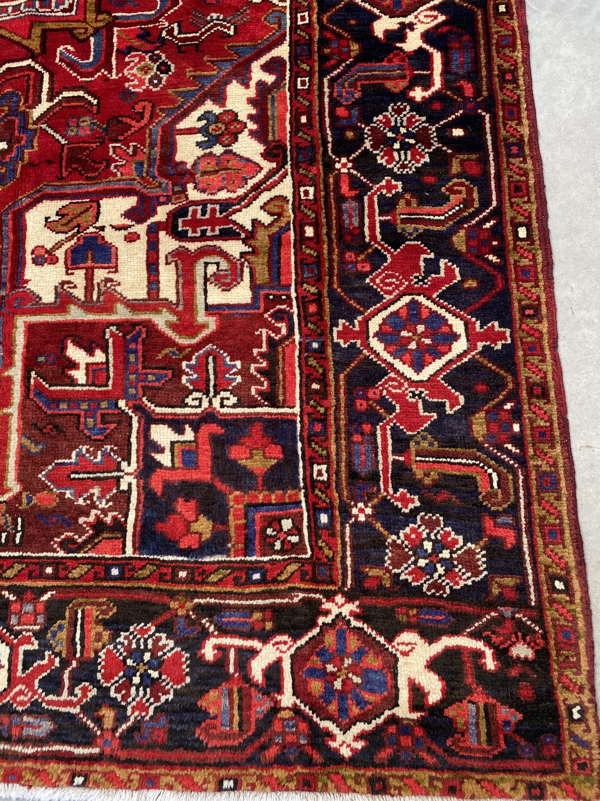 2.9x2.3M Genuine Heriz Persian Rug - Image 3