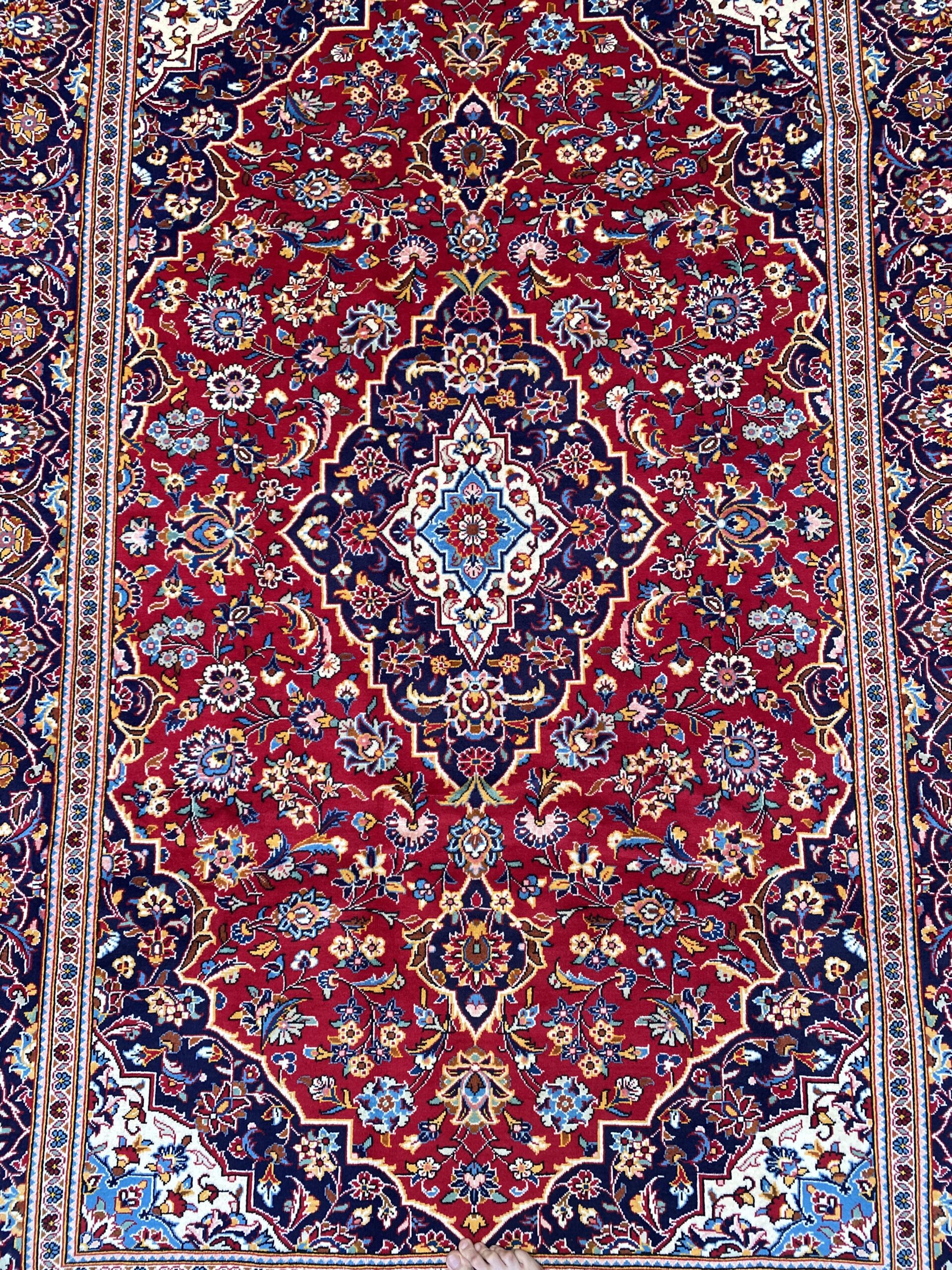 3x2M Royal Traditional Persian Kashan Rug - Image 5
