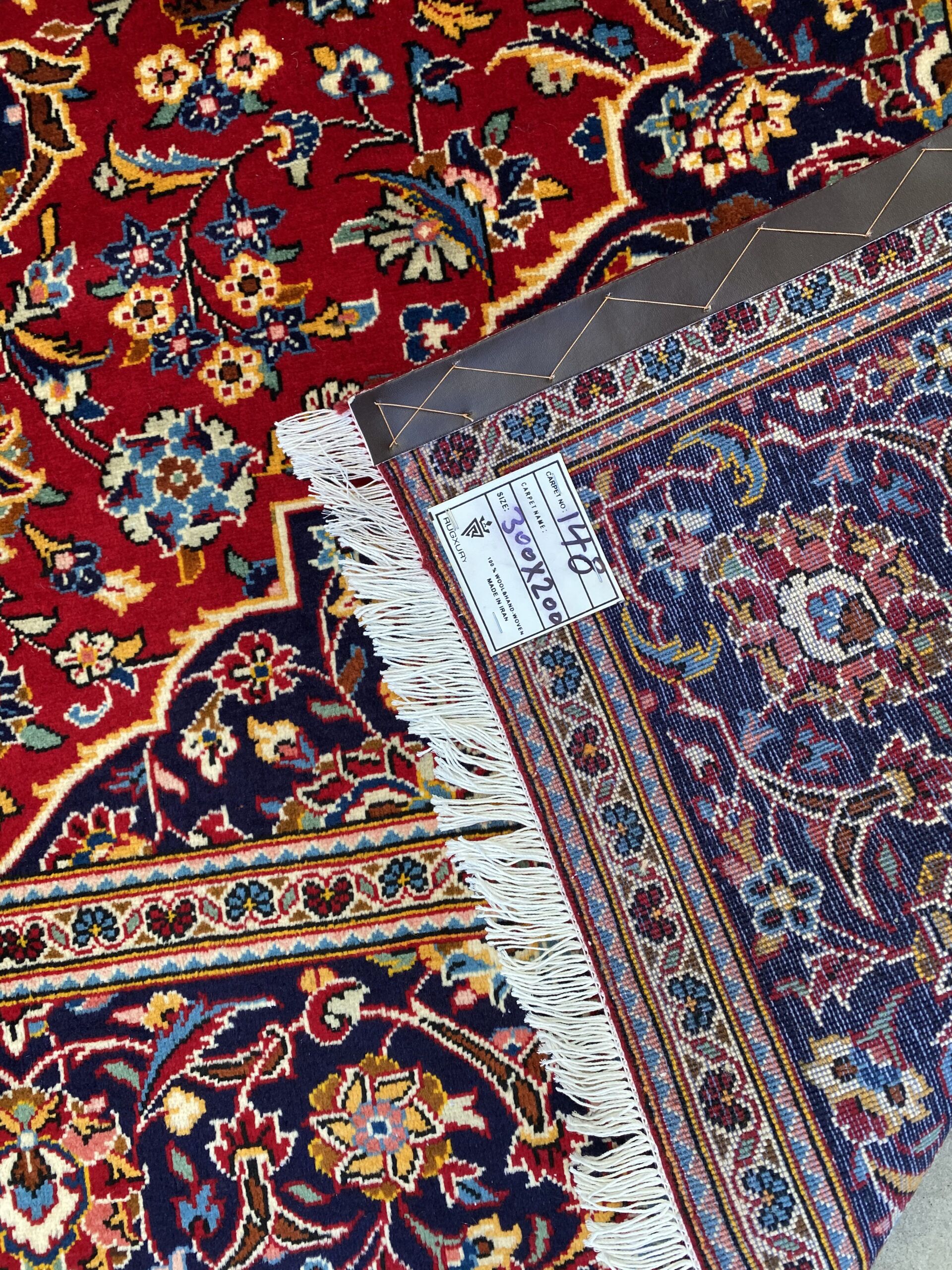 3x2M Royal Traditional Persian Kashan Rug - Image 8