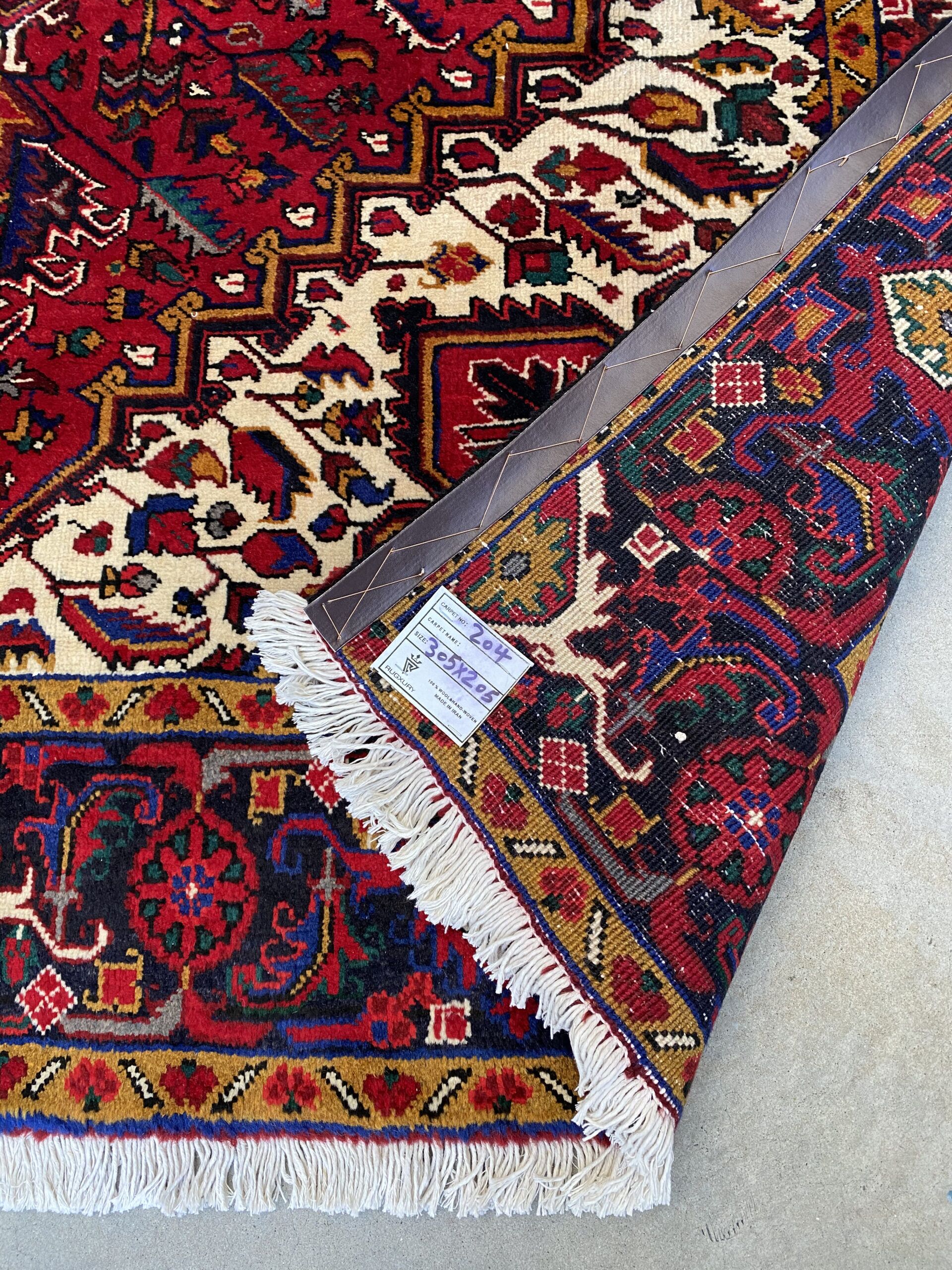 3x2M Vintage Heriz Rug - Image 8