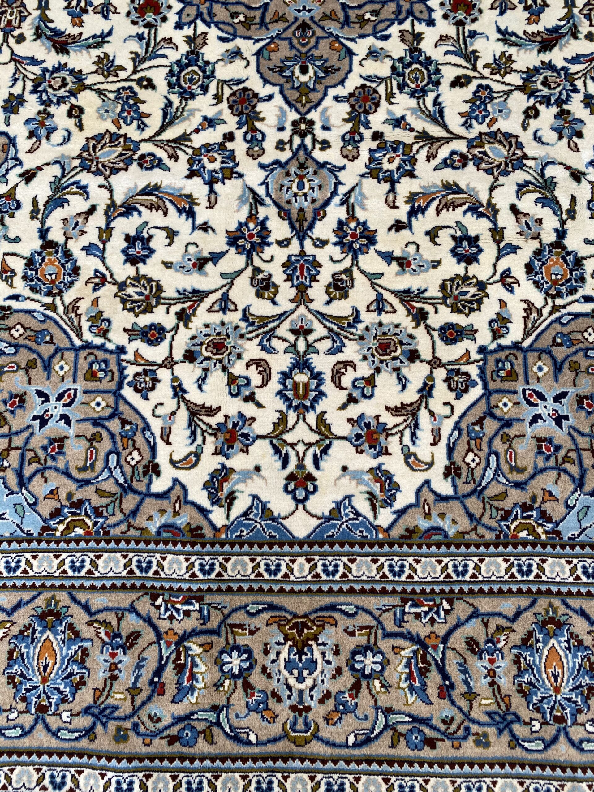 3x2M Beige Persian Kashan - Image 4