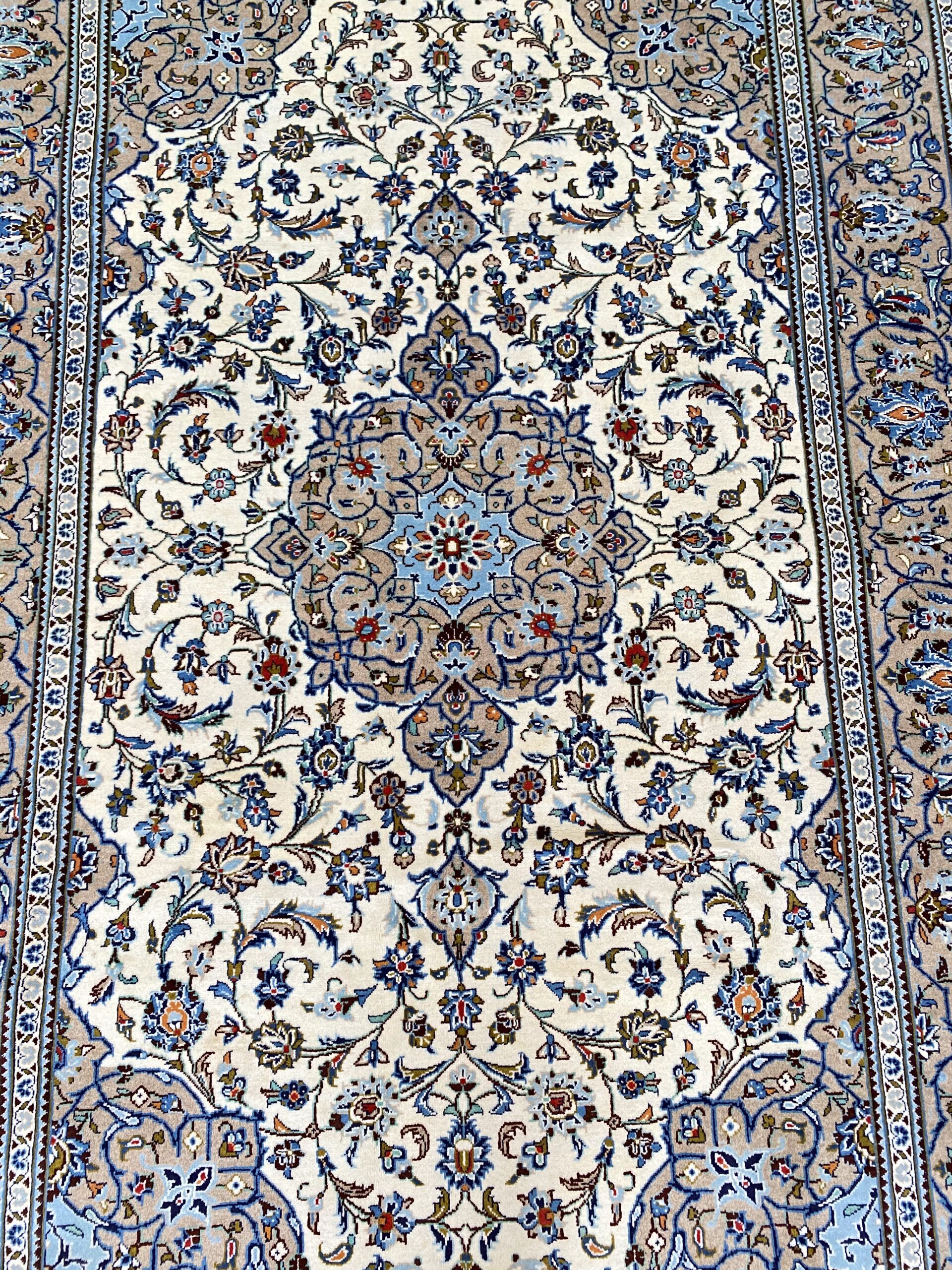 3x2M Beige Persian Kashan - Image 5