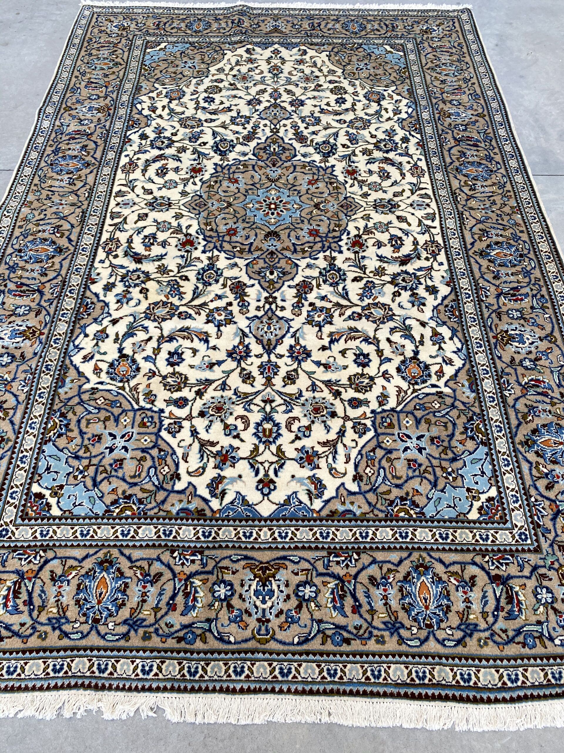 3x2M Beige Persian Kashan - Image 7