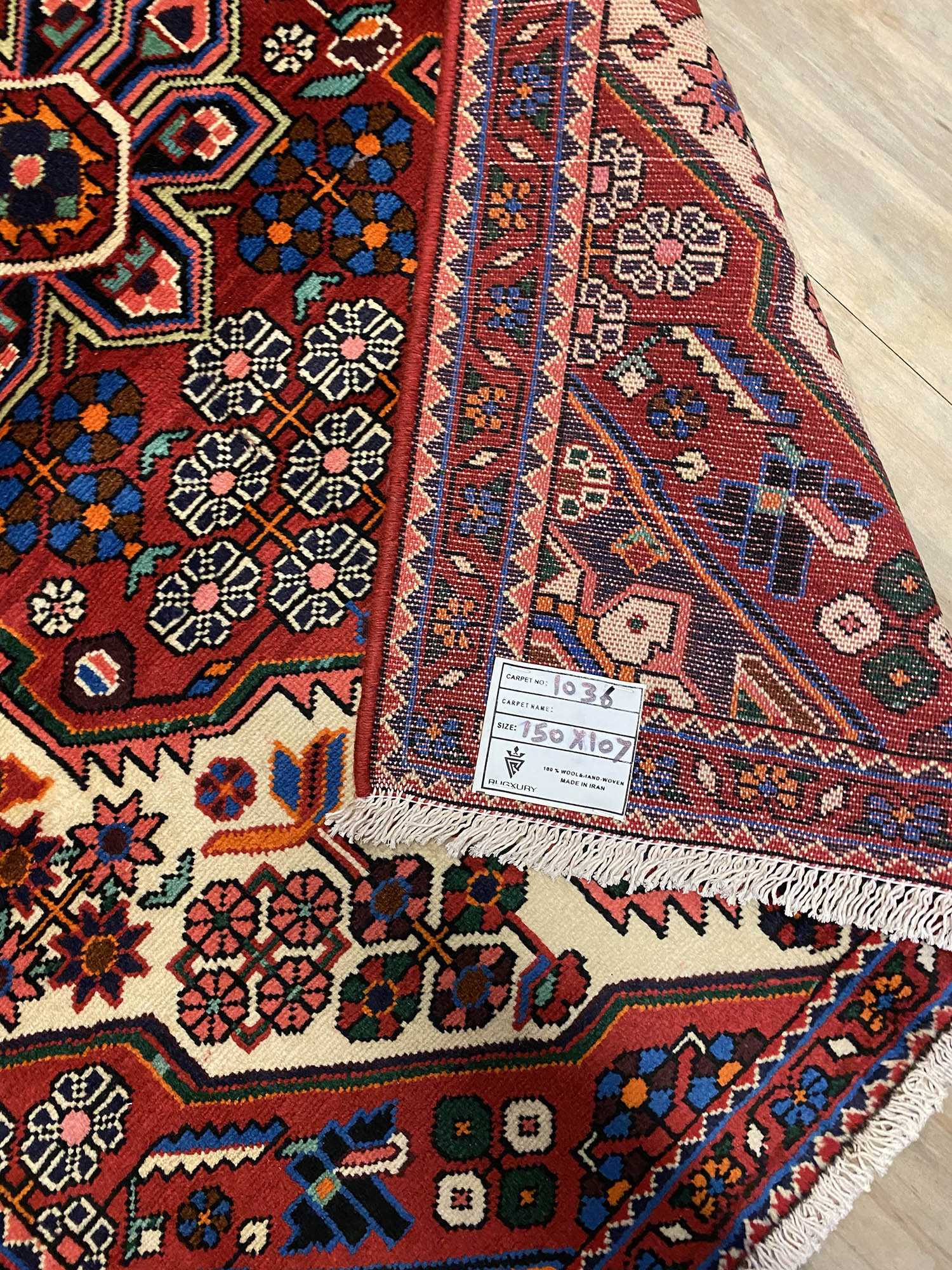 1.5x1.1M Persian Hamedan Rug - Image 7
