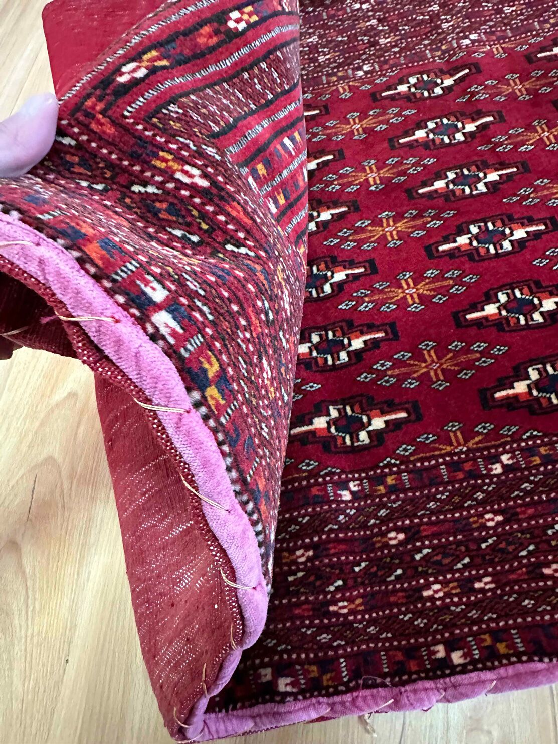 1.5 x 0.8 M Persian Turkoman Poshti Rug - Image 9