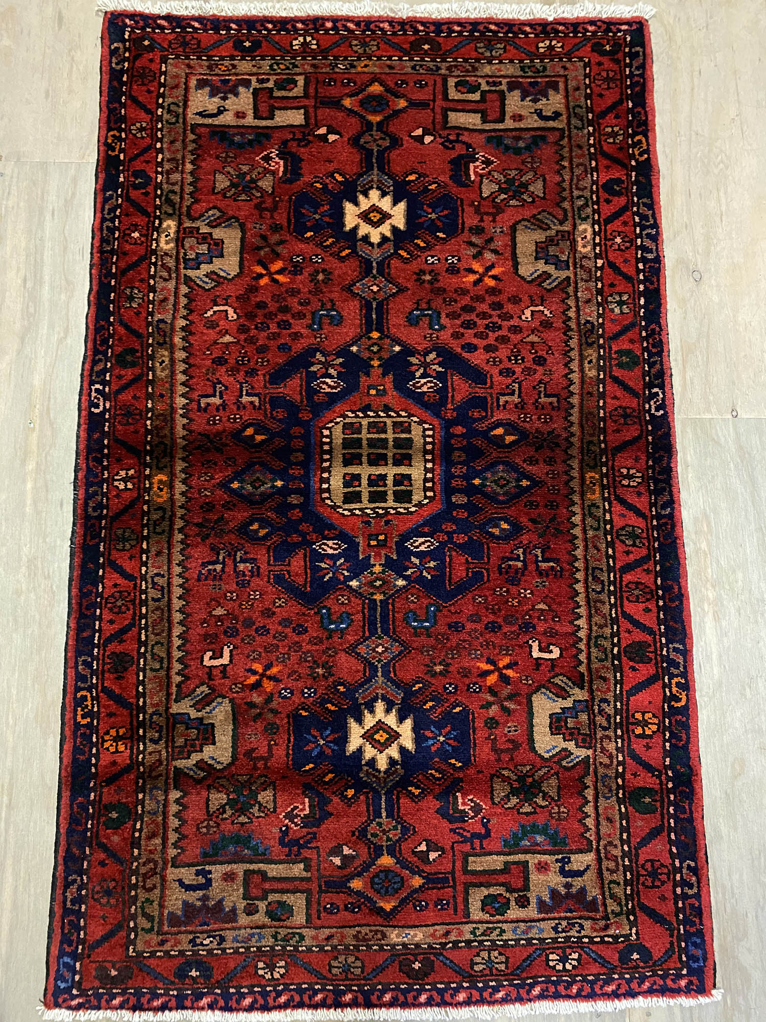 1.5x0.9M Antique Hamadan Persian Rug
