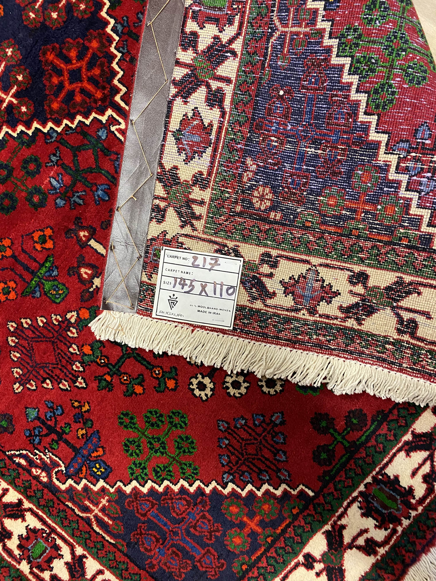 1.5x1.1M Persian Joshaghan Rug - Image 2