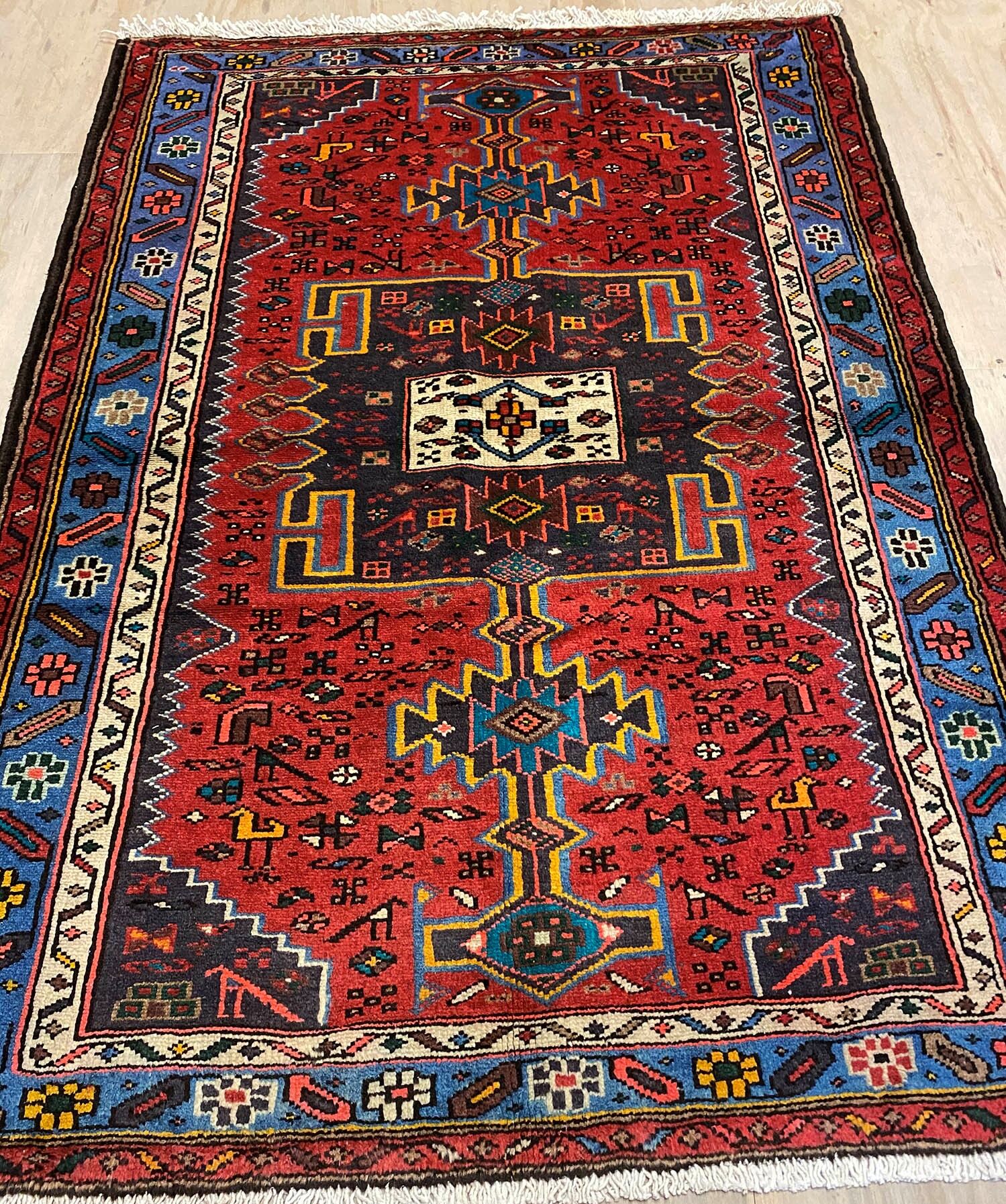 1.5x1M Persian Hamedan Rug - Image 5