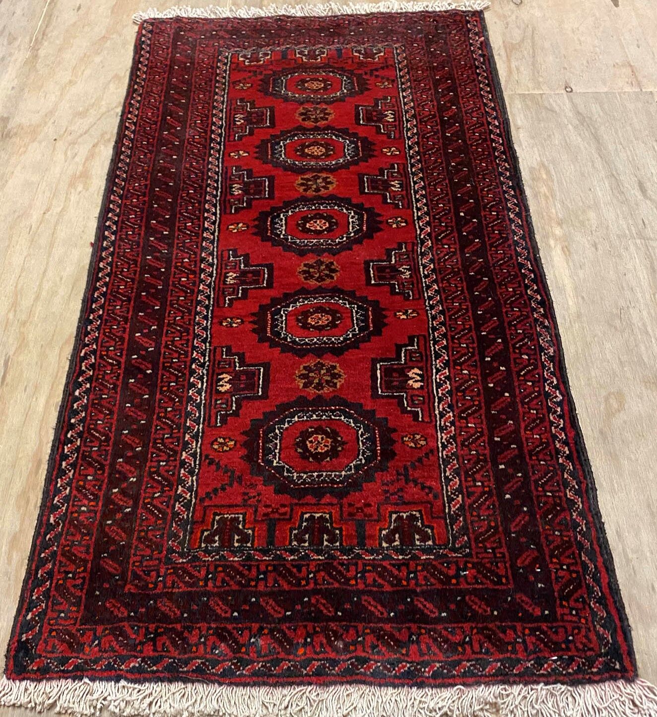 1x0.5M Persian Balouchi Rug - Image 3