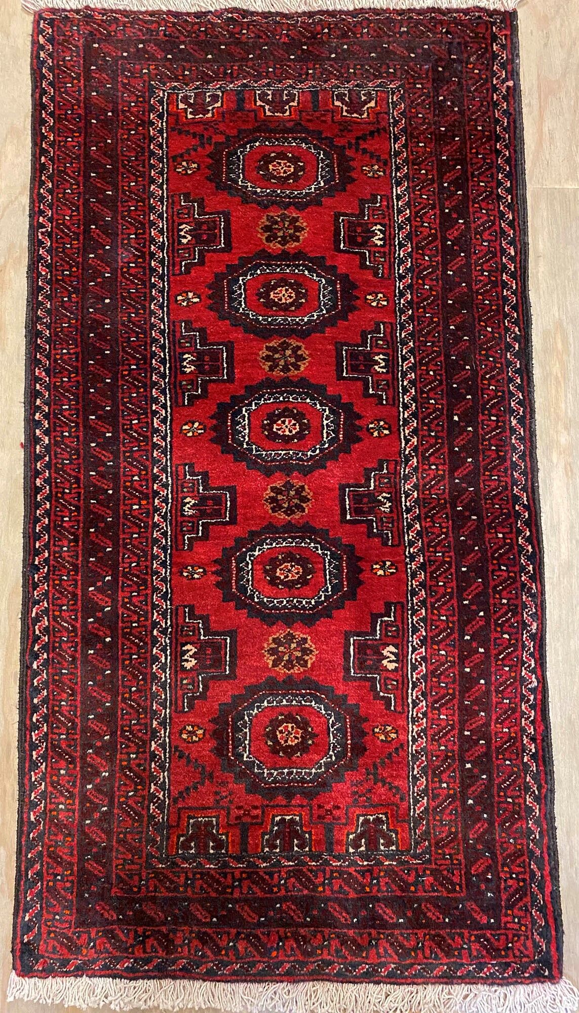 1x0.5M Persian Balouchi Rug