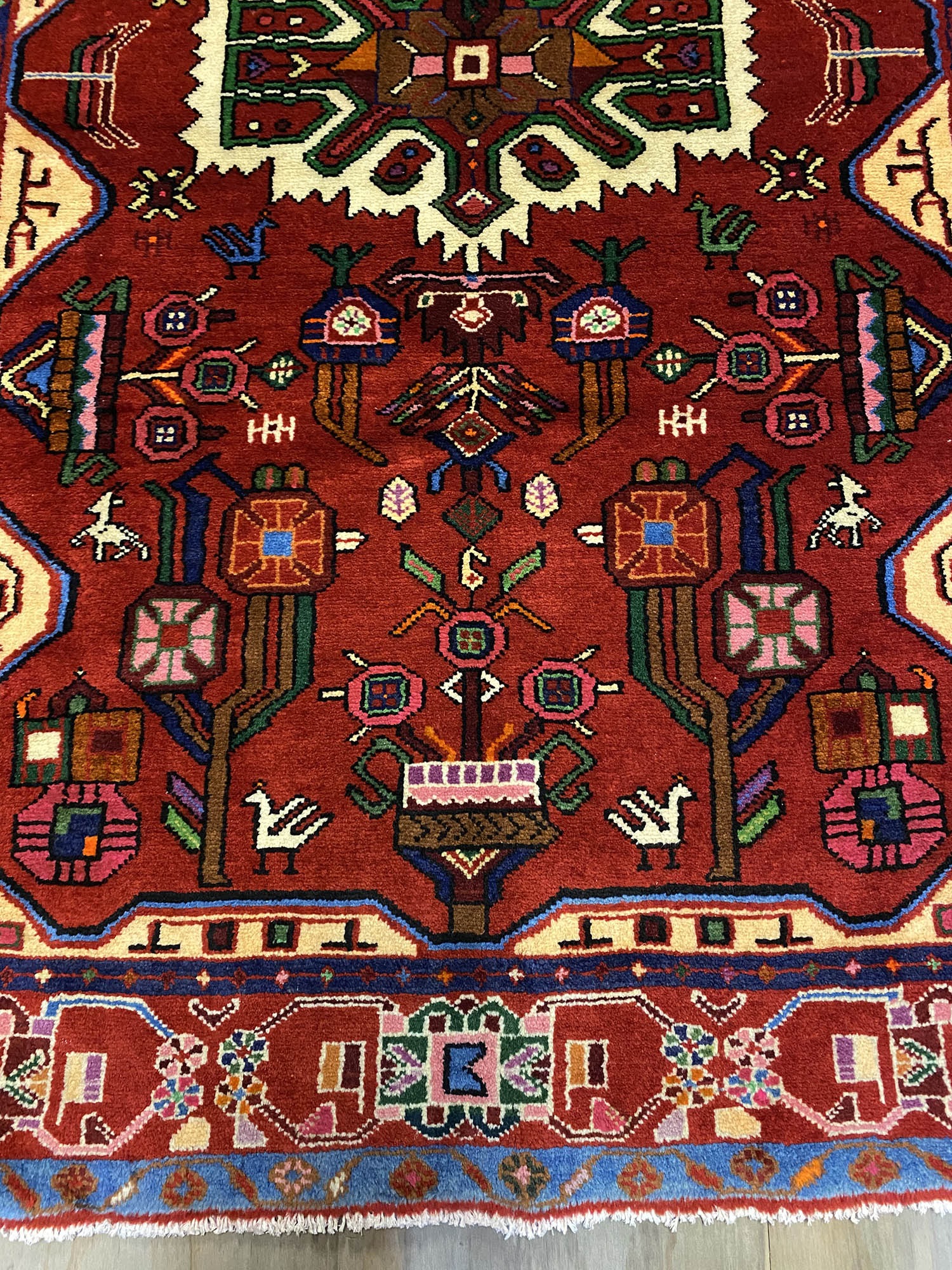 1.6x1.1M Persian Hamedan Rug - Image 3