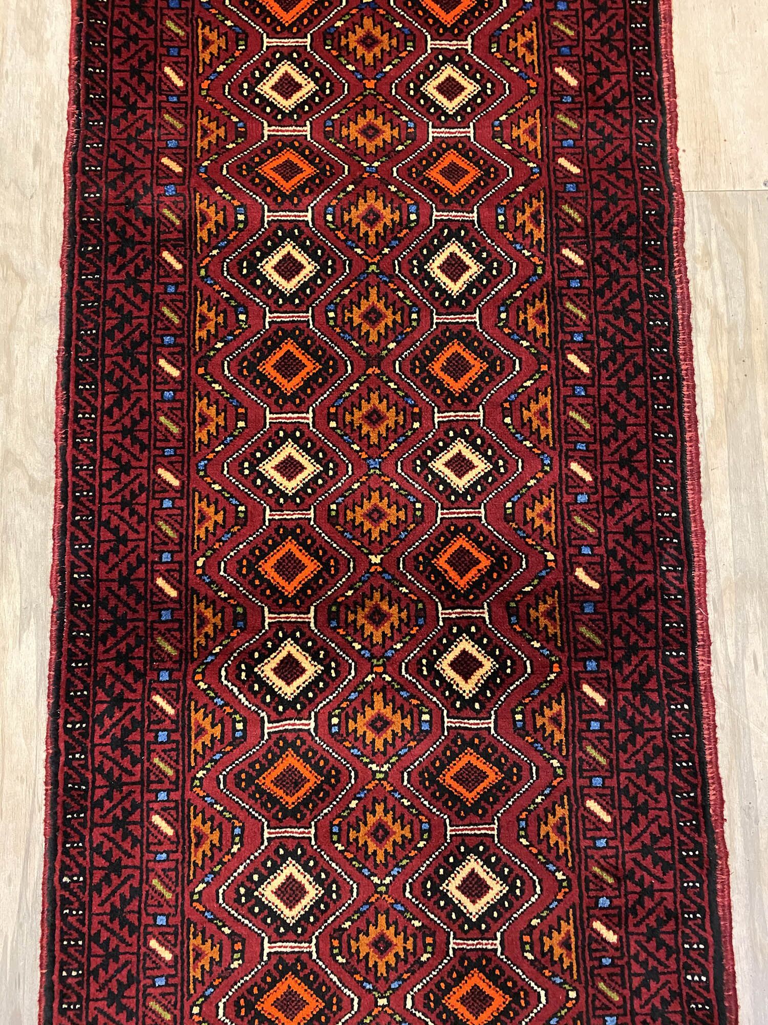 2m Persian Balouchi Nomadic Runner