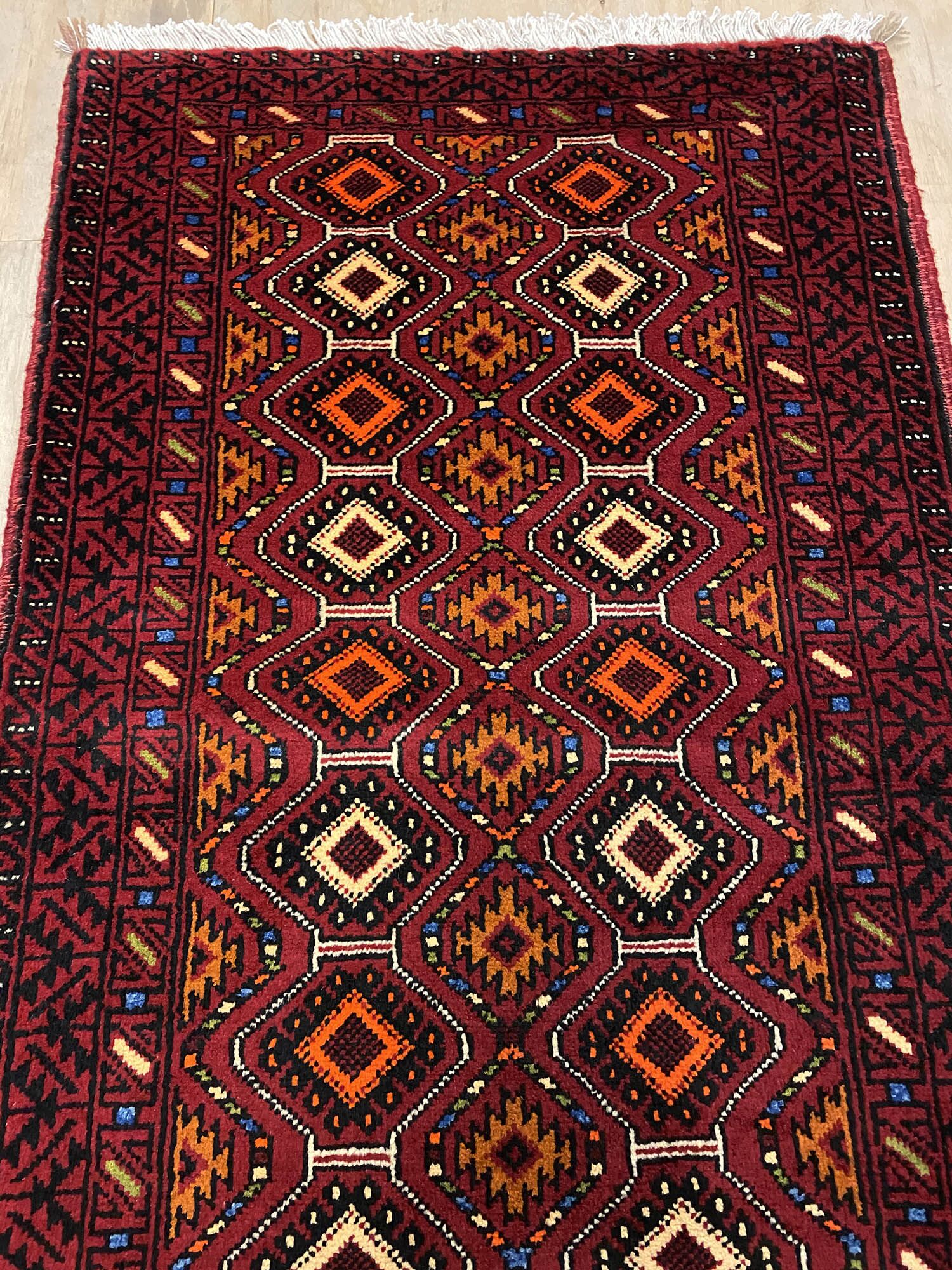 2m Persian Balouchi Nomadic Runner - Image 2