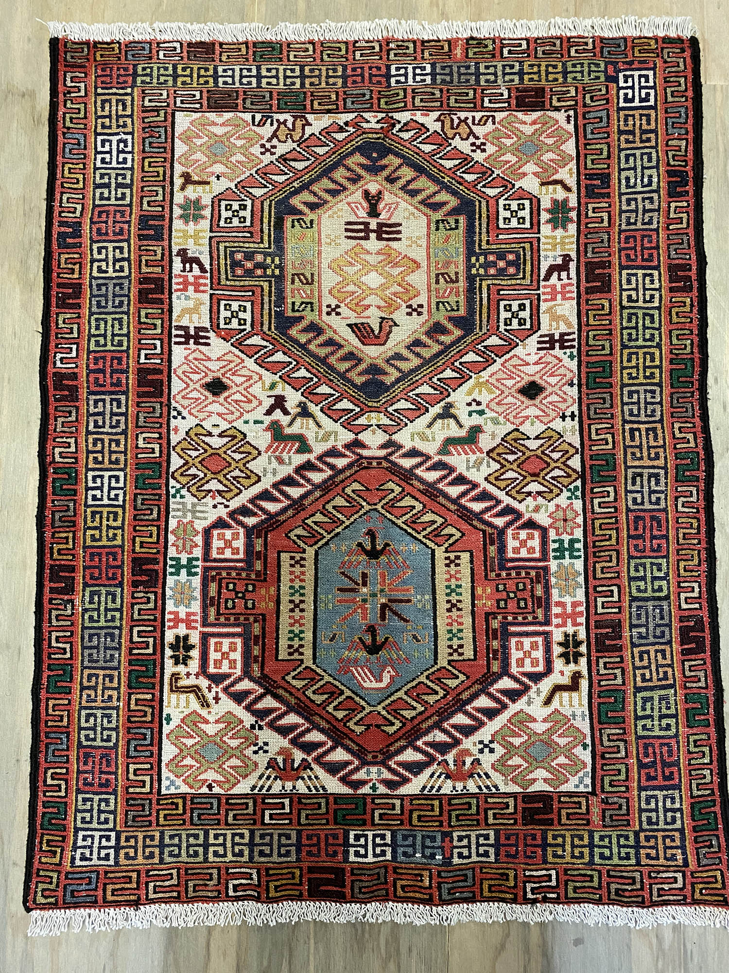 1x0.8M Persian Ardebil Sumak Kilim Rug