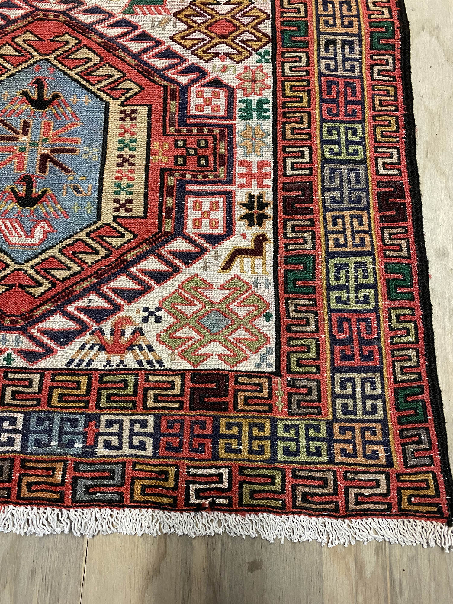 1x0.8M Persian Ardebil Sumak Kilim Rug - Image 3