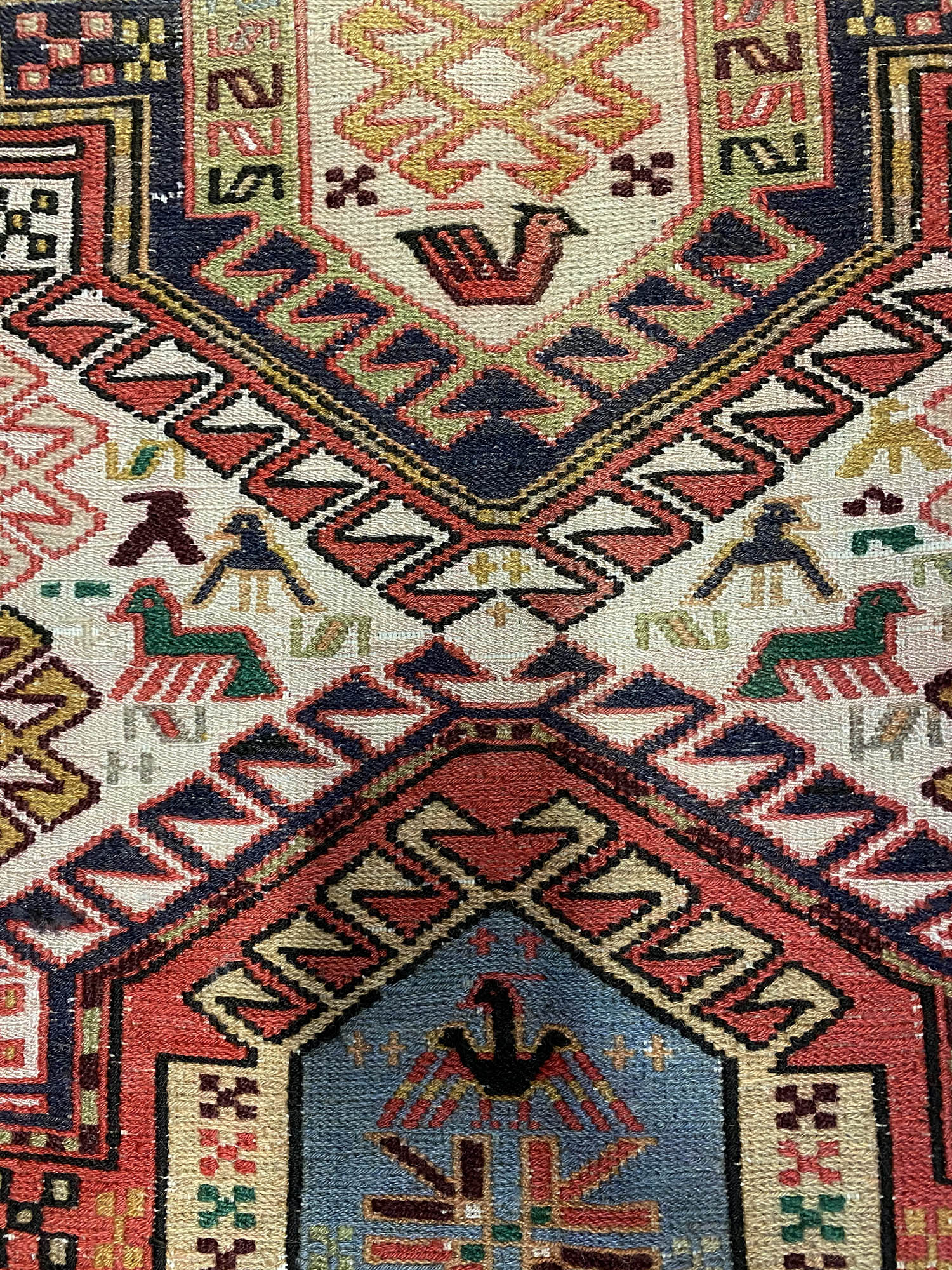 1x0.8M Persian Ardebil Sumak Kilim Rug - Image 6